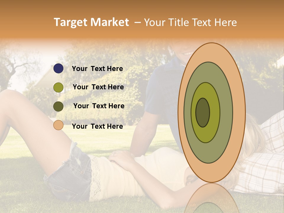 Umbrella Girl Baby PowerPoint Template