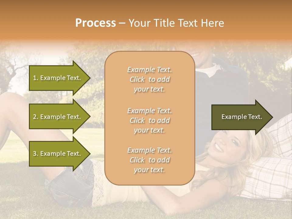 Umbrella Girl Baby PowerPoint Template