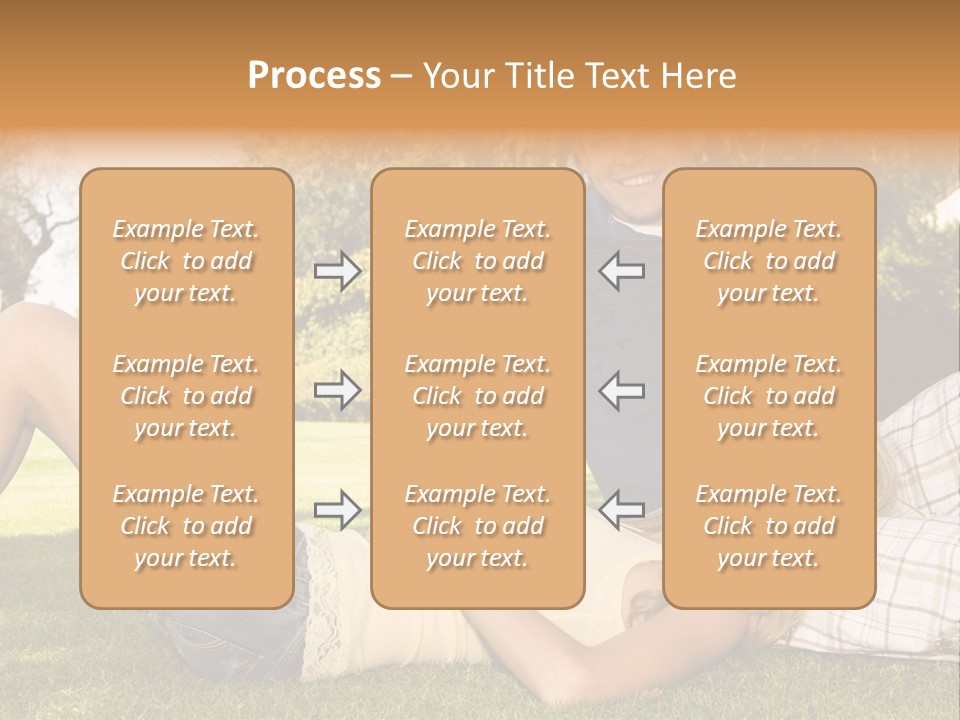 Umbrella Girl Baby PowerPoint Template