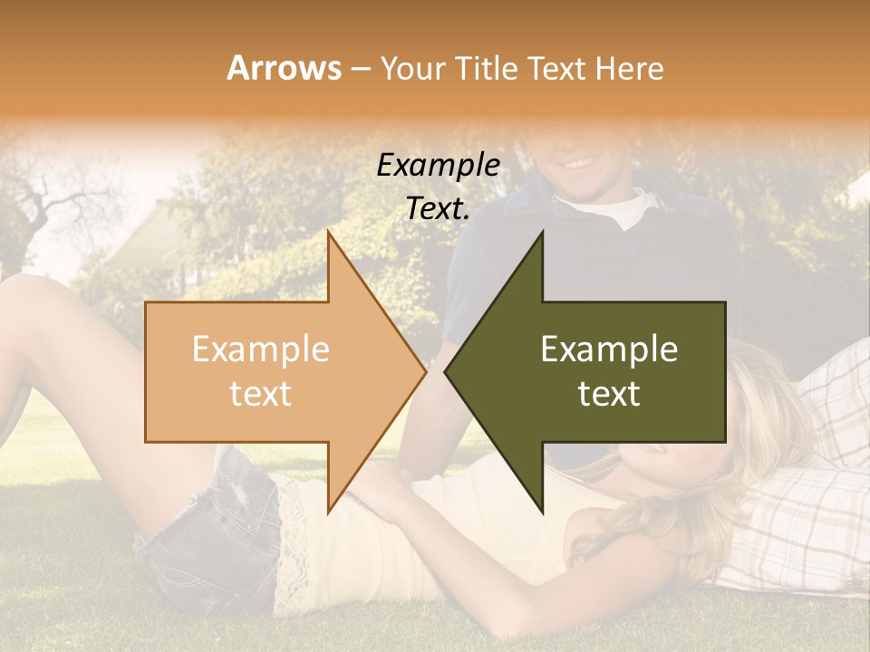 Umbrella Girl Baby PowerPoint Template