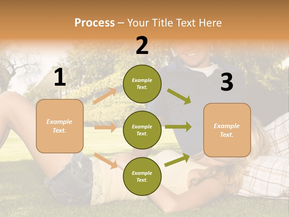 Umbrella Girl Baby PowerPoint Template