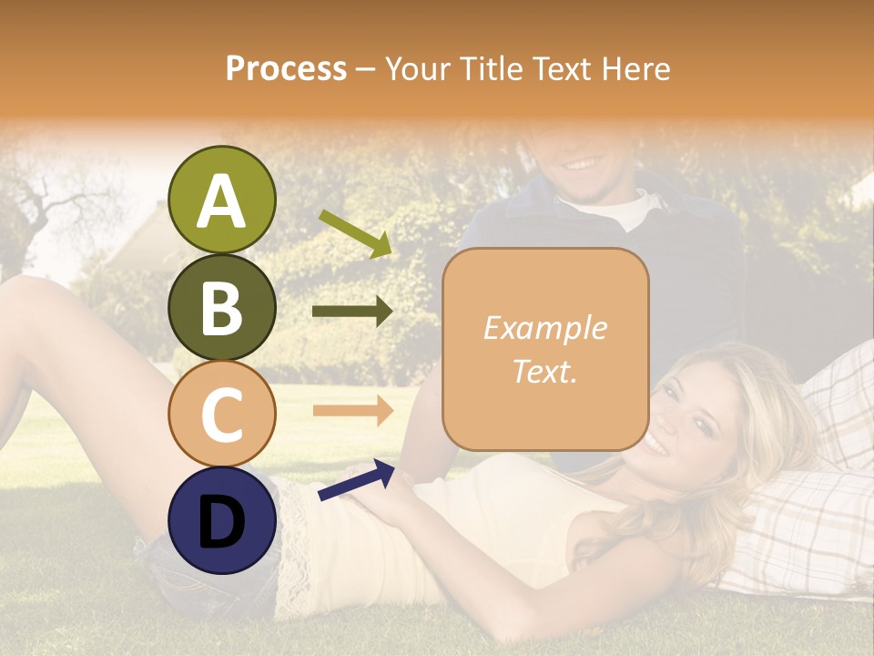 Umbrella Girl Baby PowerPoint Template