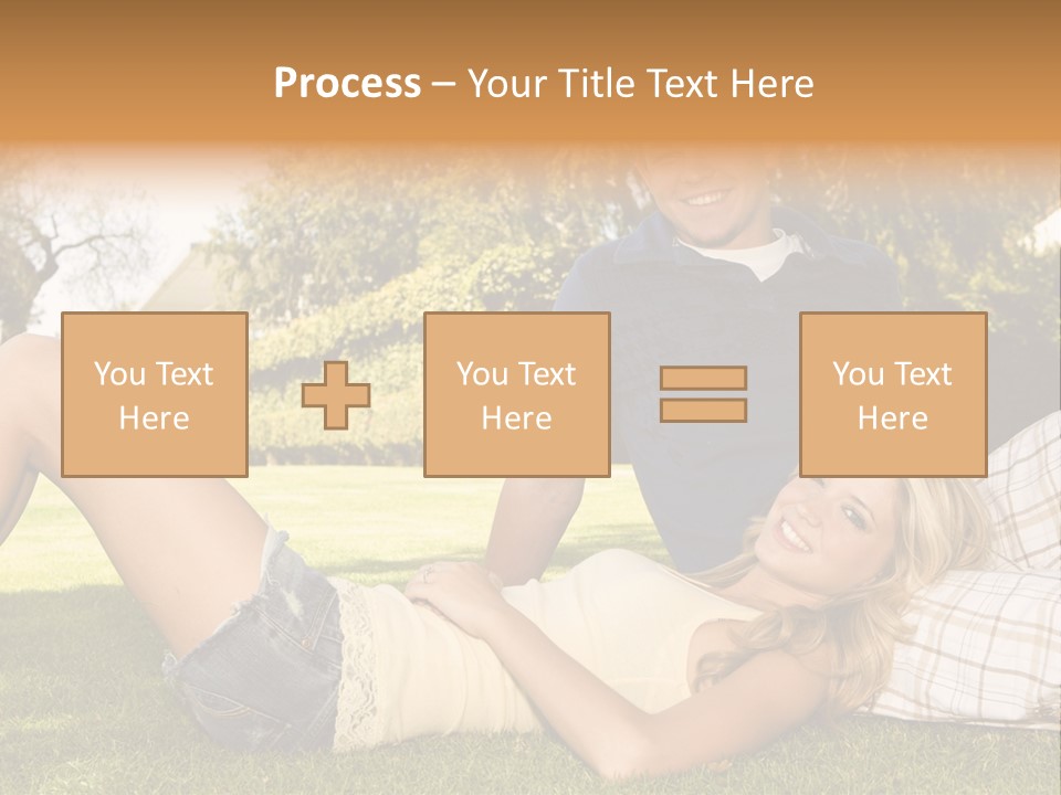 Umbrella Girl Baby PowerPoint Template