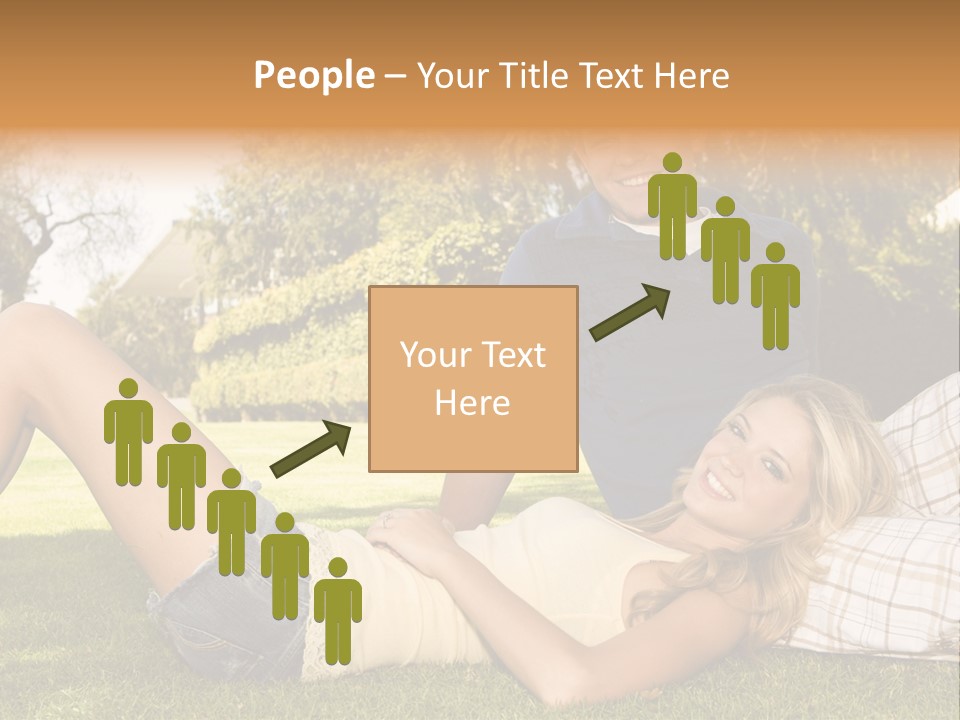 Umbrella Girl Baby PowerPoint Template