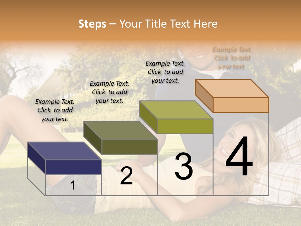 Umbrella Girl Baby PowerPoint Template