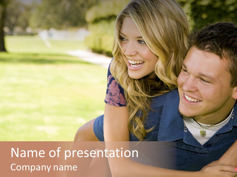 Person One Female PowerPoint Template