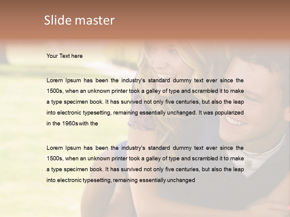 Person One Female PowerPoint Template