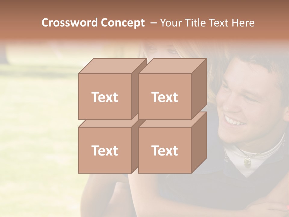 Person One Female PowerPoint Template