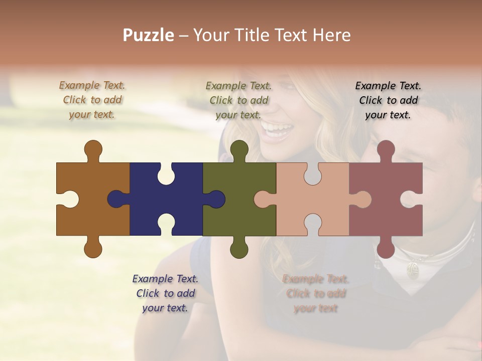 Person One Female PowerPoint Template