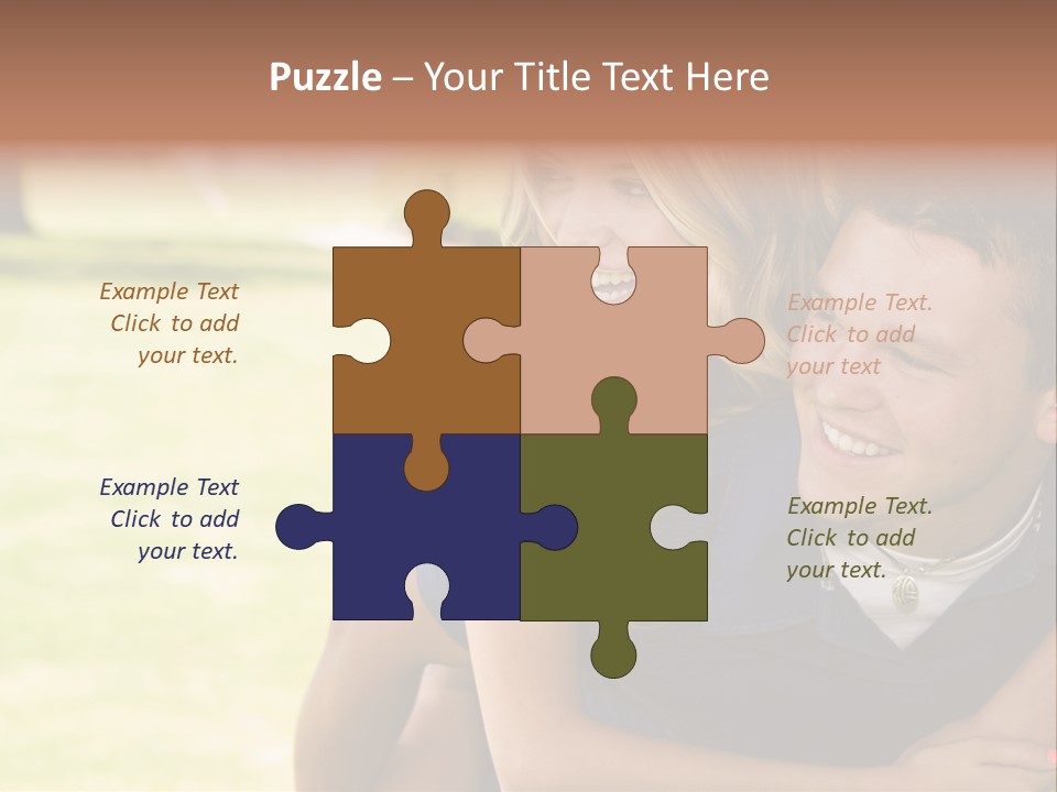 Person One Female PowerPoint Template