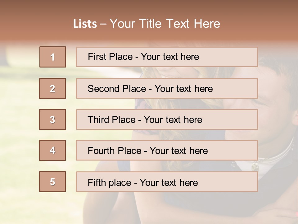 Person One Female PowerPoint Template