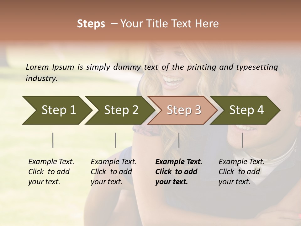 Person One Female PowerPoint Template