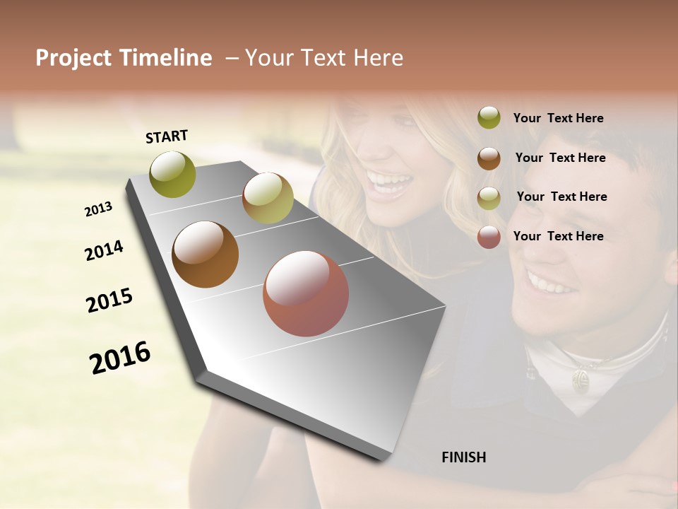 Person One Female PowerPoint Template