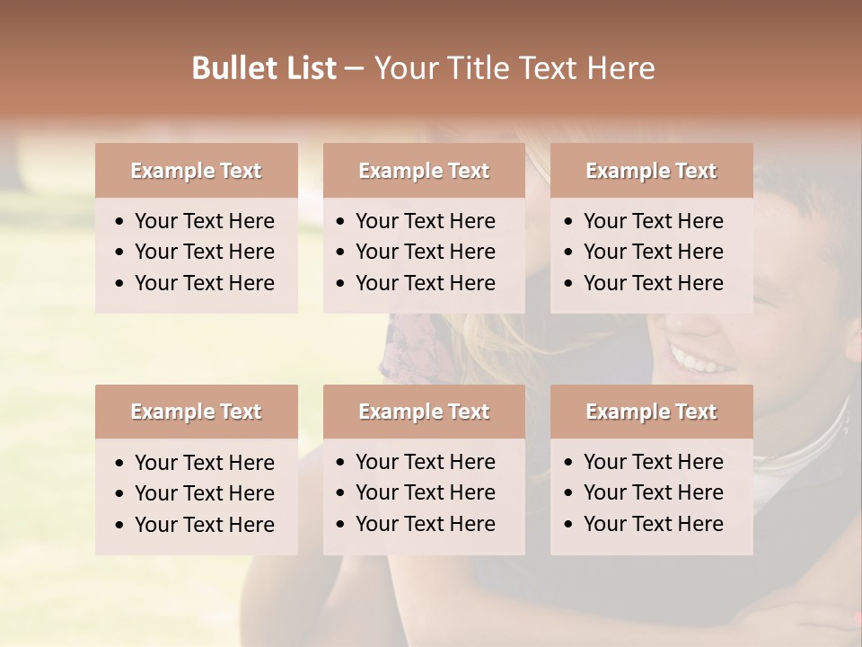 Person One Female PowerPoint Template