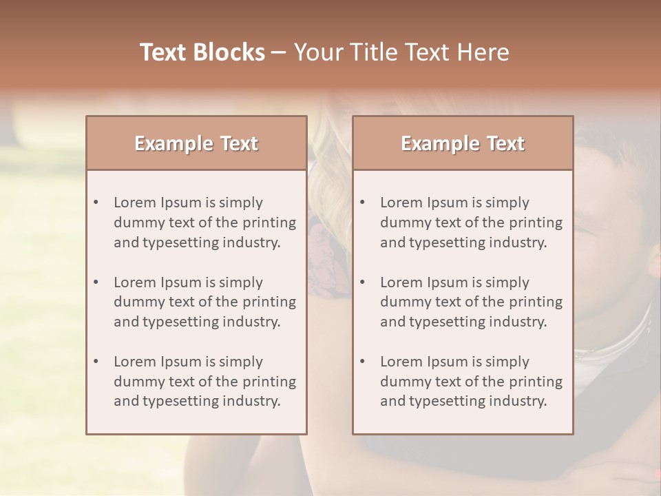 Person One Female PowerPoint Template