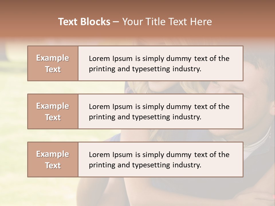 Person One Female PowerPoint Template