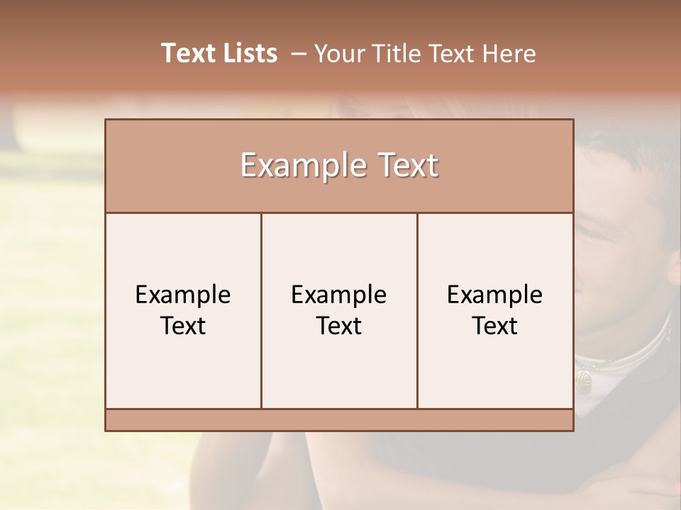 Person One Female PowerPoint Template