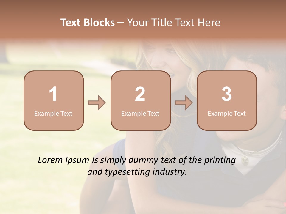 Person One Female PowerPoint Template