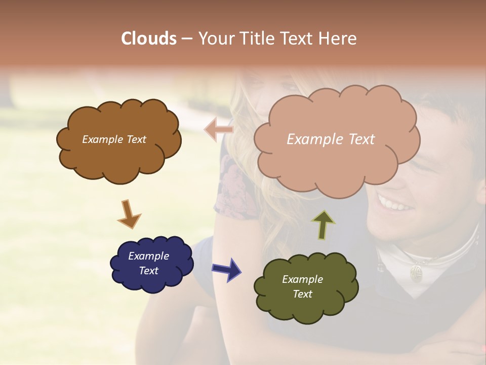 Person One Female PowerPoint Template