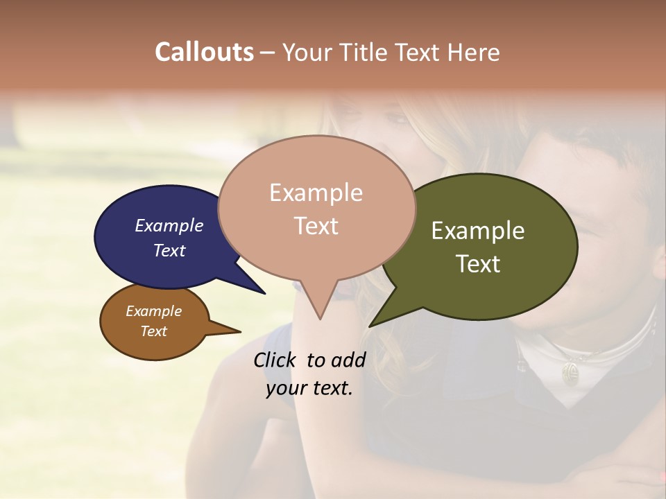 Person One Female PowerPoint Template