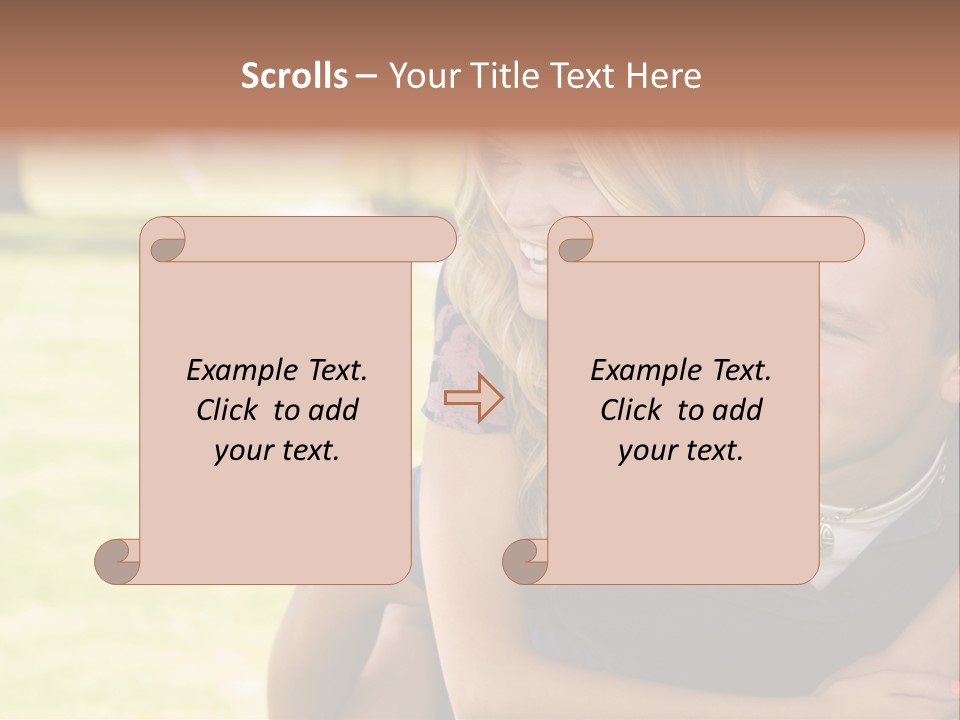 Person One Female PowerPoint Template