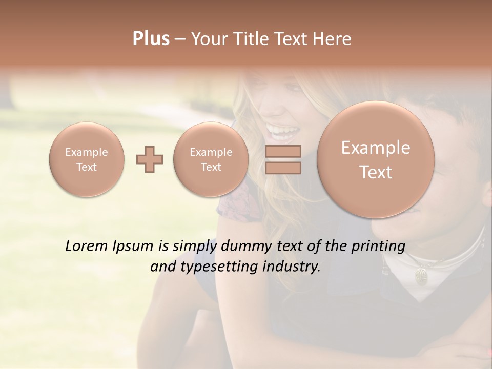 Person One Female PowerPoint Template