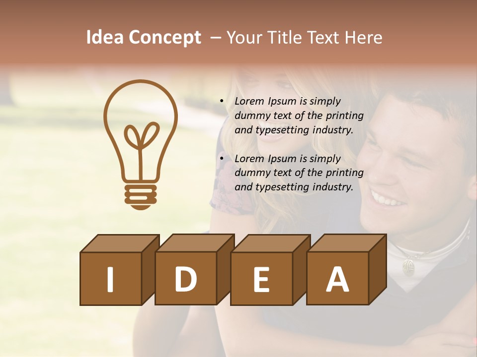 Person One Female PowerPoint Template