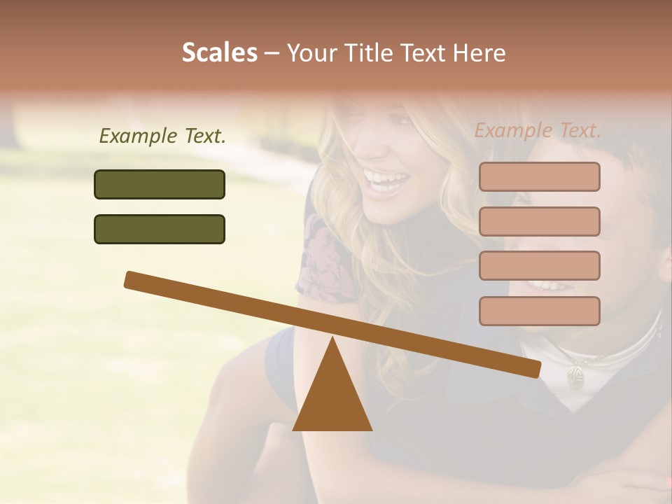Person One Female PowerPoint Template