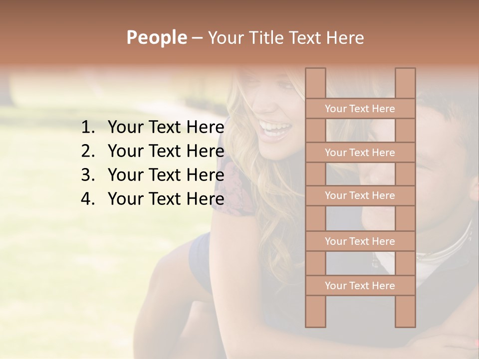 Person One Female PowerPoint Template