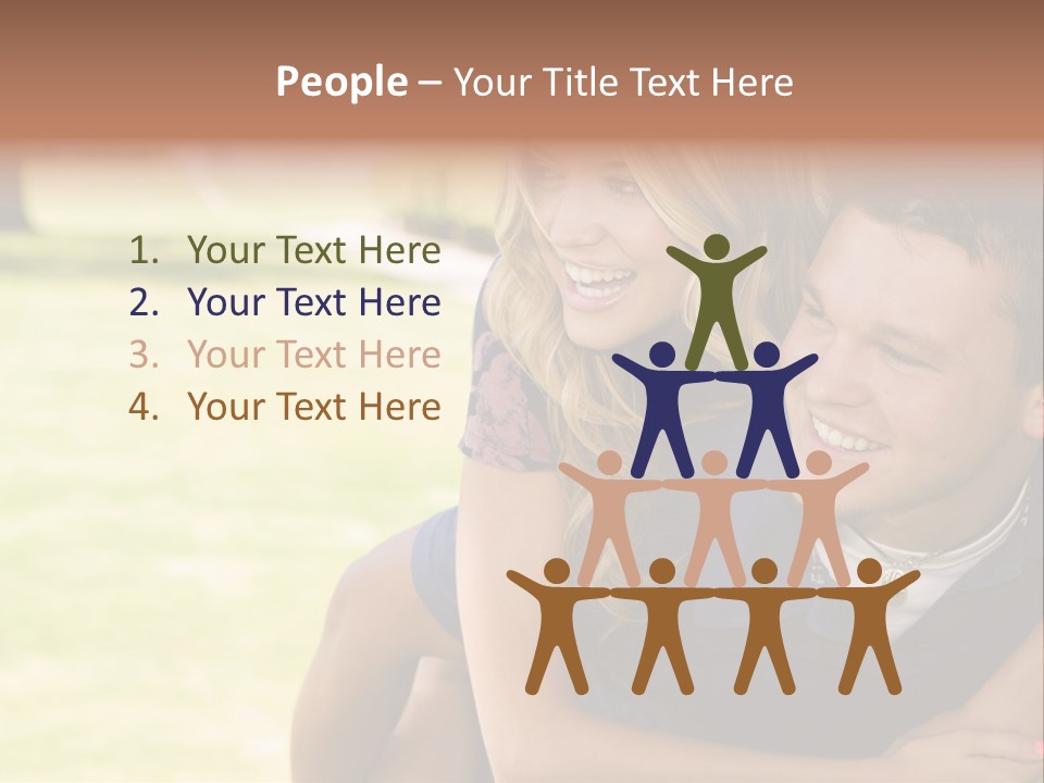 Person One Female PowerPoint Template