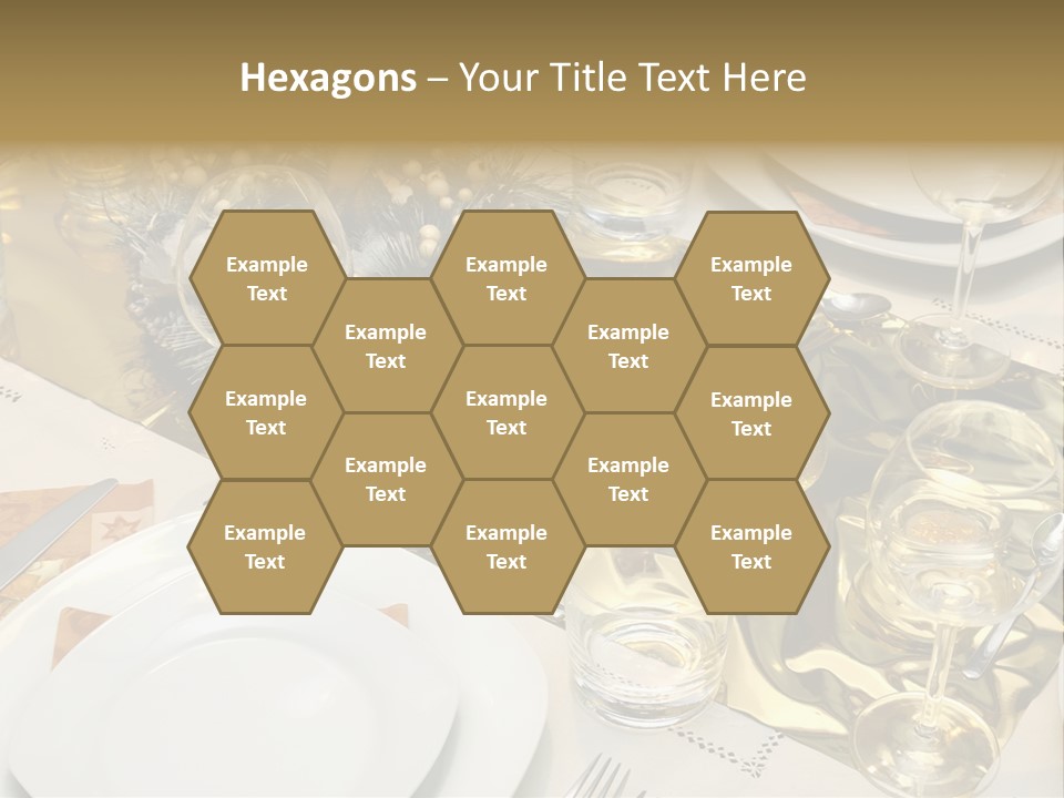 A Place Setting With Place Settings And Place Settings PowerPoint Template