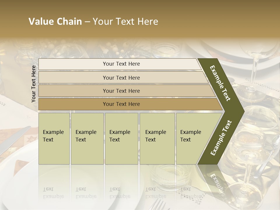 A Place Setting With Place Settings And Place Settings PowerPoint Template