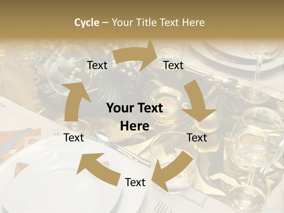 A Place Setting With Place Settings And Place Settings PowerPoint Template