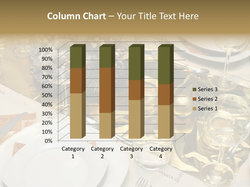 A Place Setting With Place Settings And Place Settings PowerPoint Template