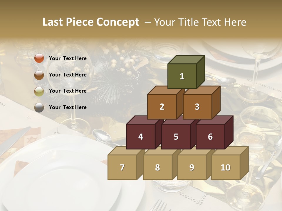 A Place Setting With Place Settings And Place Settings PowerPoint Template