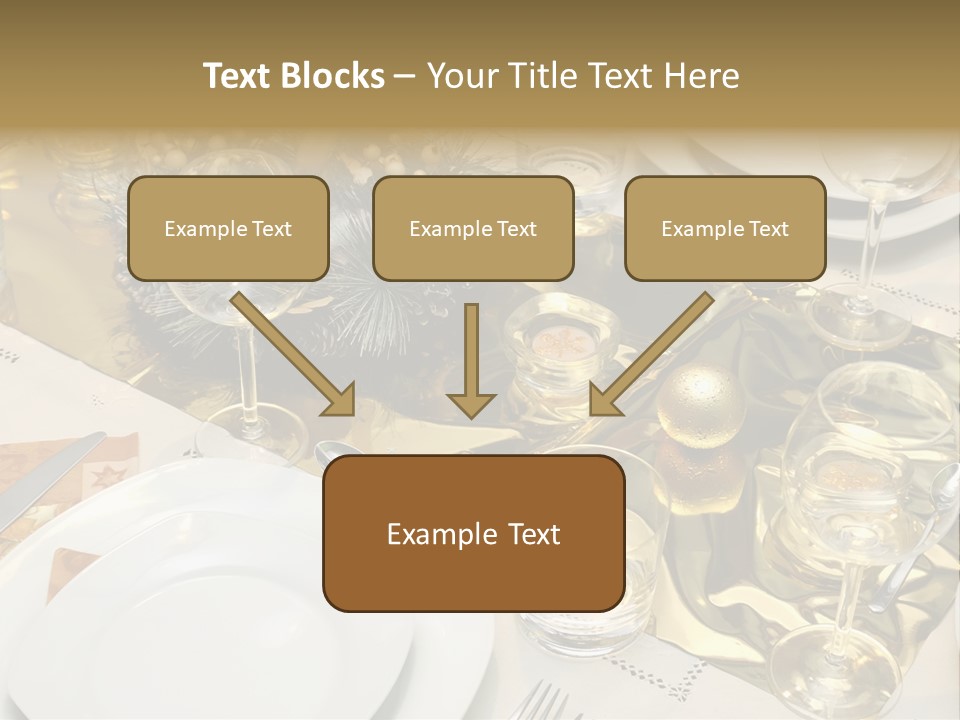 A Place Setting With Place Settings And Place Settings PowerPoint Template