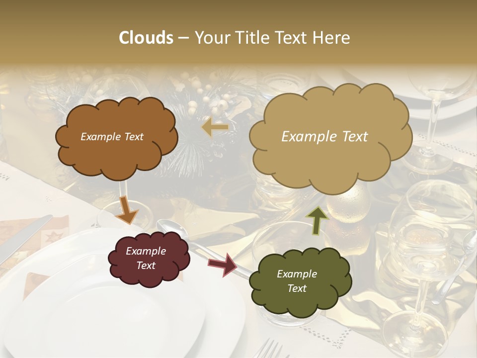 A Place Setting With Place Settings And Place Settings PowerPoint Template