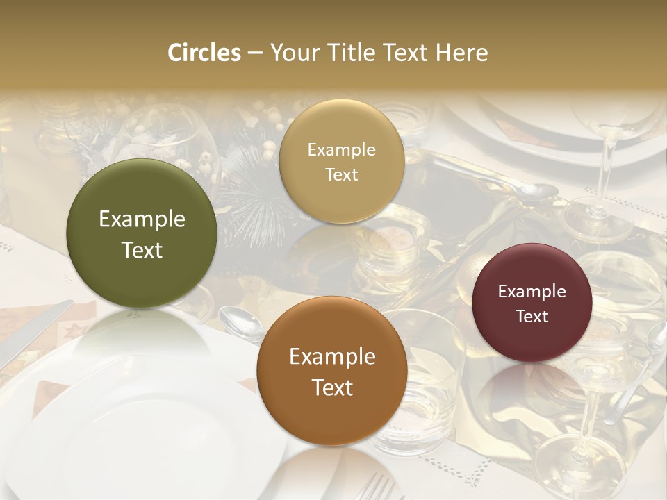 A Place Setting With Place Settings And Place Settings PowerPoint Template