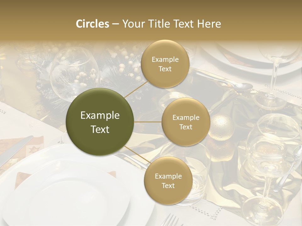 A Place Setting With Place Settings And Place Settings PowerPoint Template