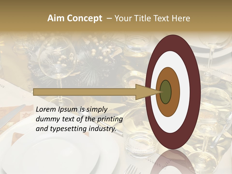 A Place Setting With Place Settings And Place Settings PowerPoint Template