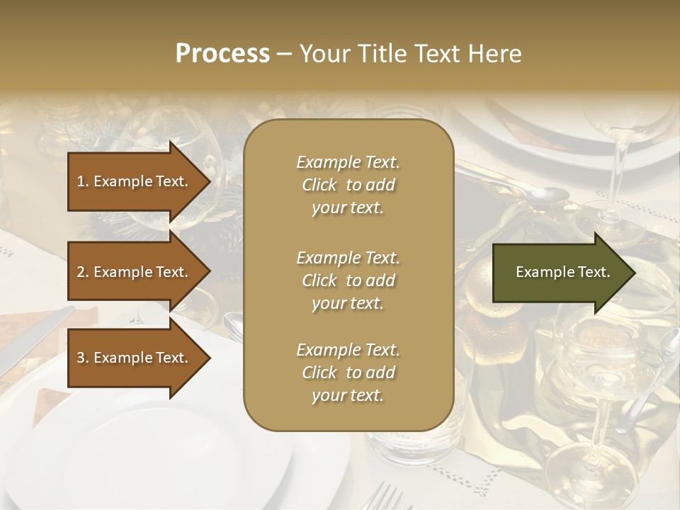 A Place Setting With Place Settings And Place Settings PowerPoint Template
