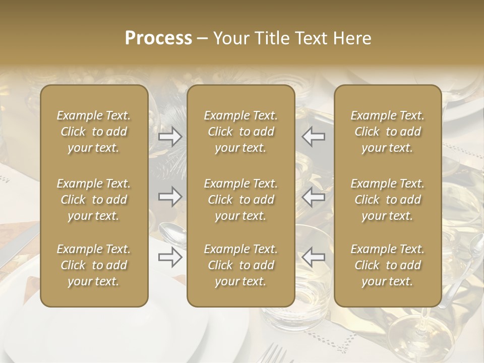 A Place Setting With Place Settings And Place Settings PowerPoint Template