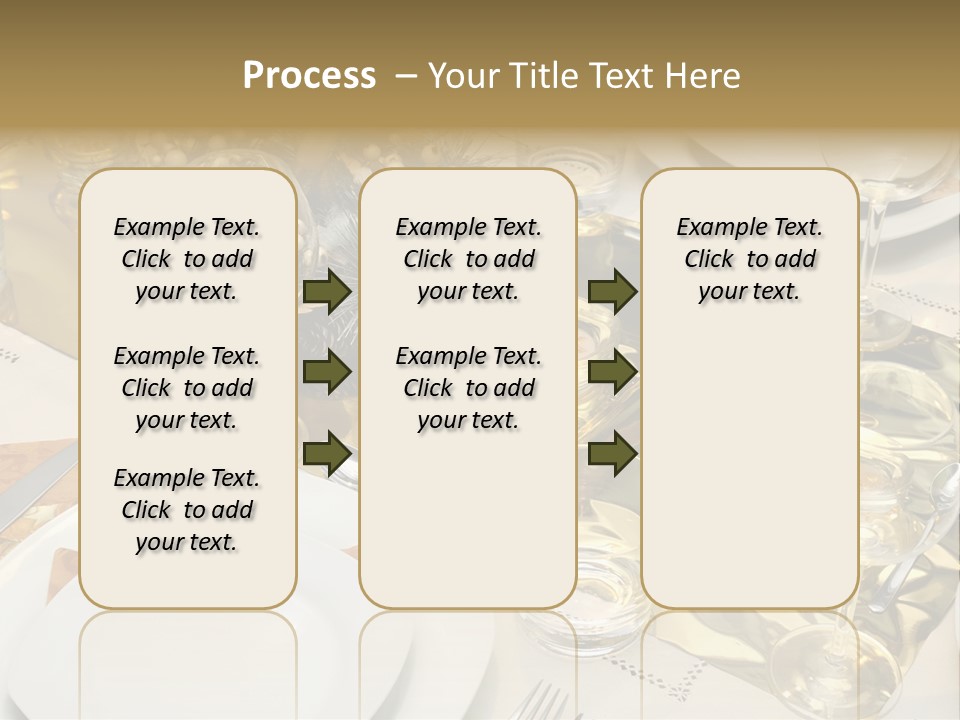 A Place Setting With Place Settings And Place Settings PowerPoint Template
