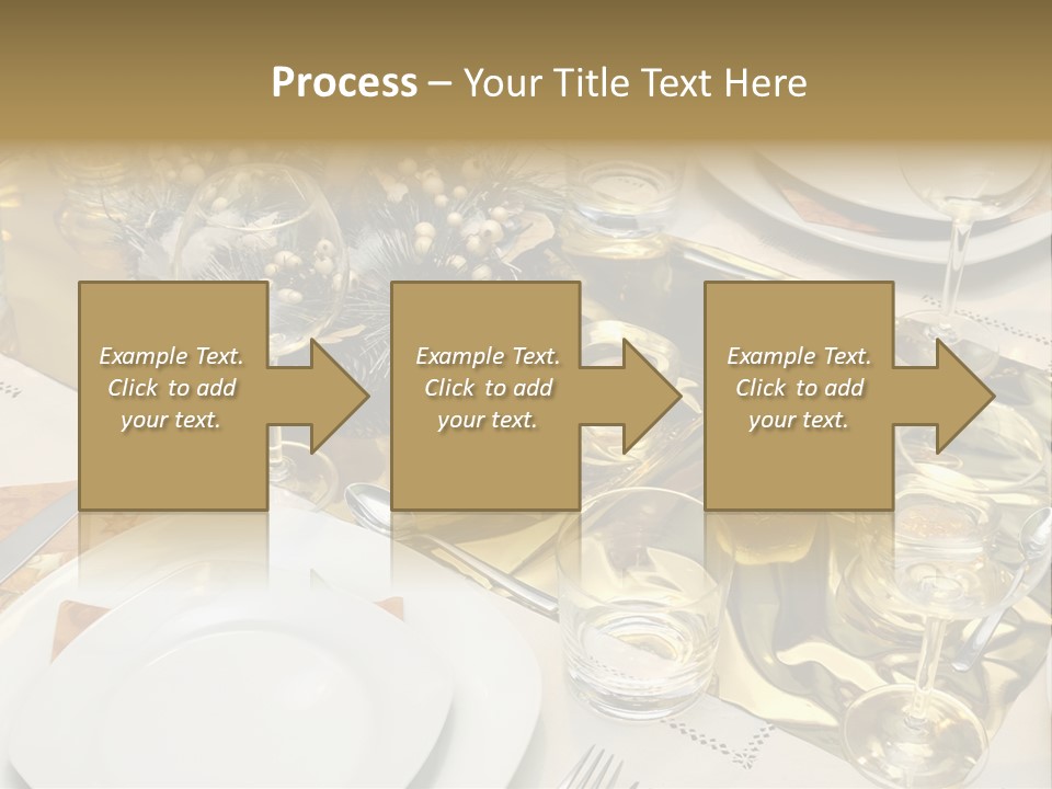 A Place Setting With Place Settings And Place Settings PowerPoint Template