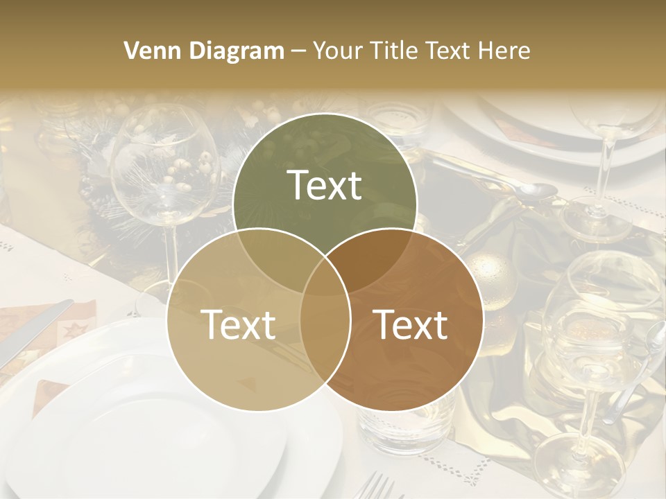 A Place Setting With Place Settings And Place Settings PowerPoint Template
