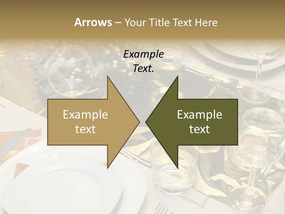 A Place Setting With Place Settings And Place Settings PowerPoint Template