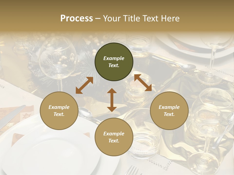 A Place Setting With Place Settings And Place Settings PowerPoint Template
