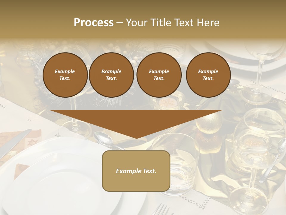 A Place Setting With Place Settings And Place Settings PowerPoint Template