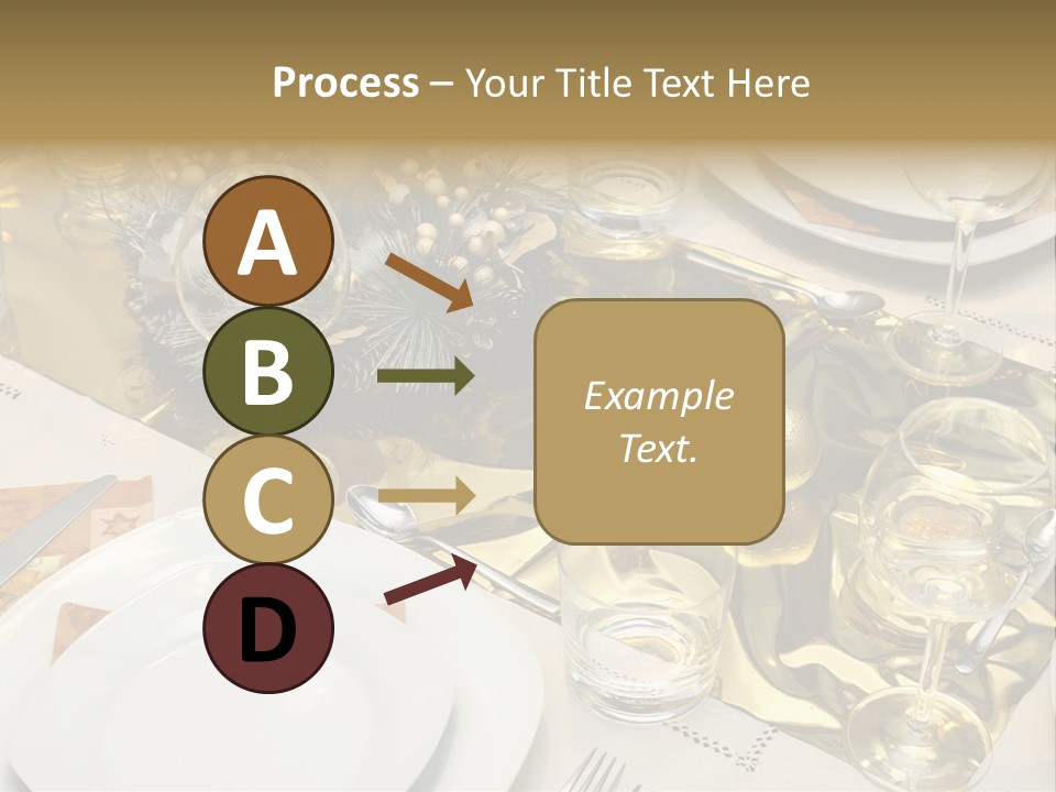 A Place Setting With Place Settings And Place Settings PowerPoint Template