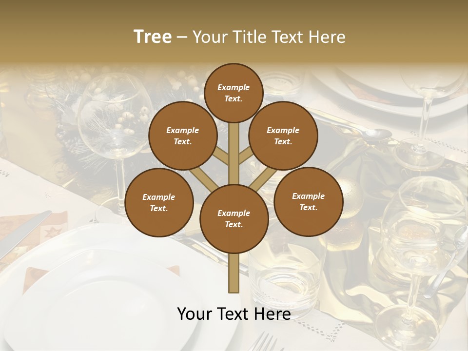 A Place Setting With Place Settings And Place Settings PowerPoint Template